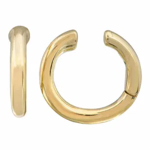 14K Gold Classic Round Ear Cuff