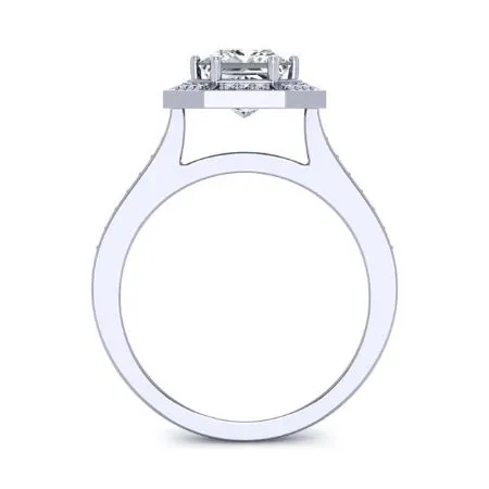 Anise - Princess Moissanite Engagement Ring