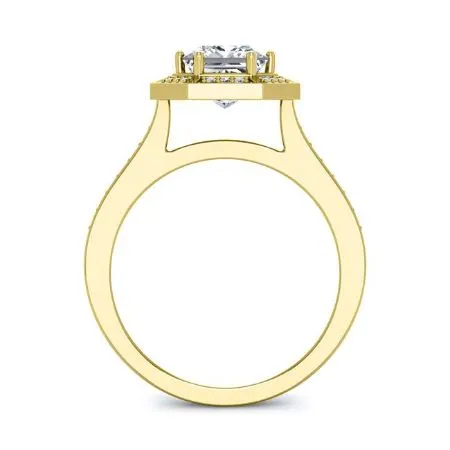 Anise - Princess Moissanite Engagement Ring