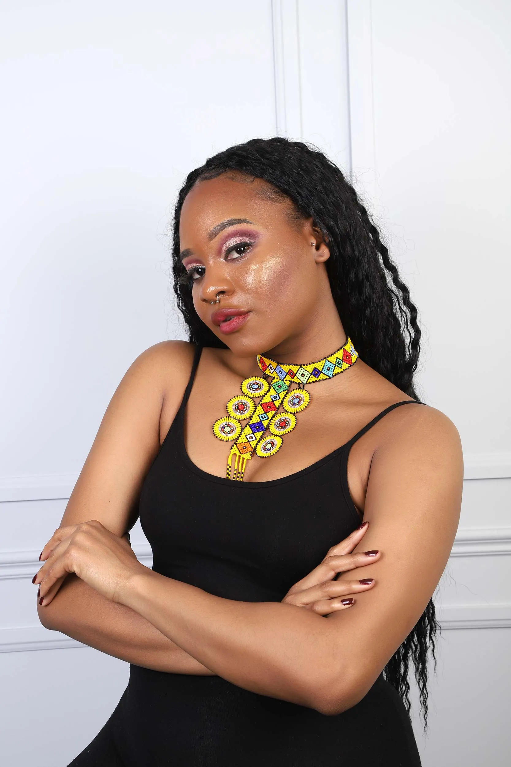 AYINA African Beads Necklace