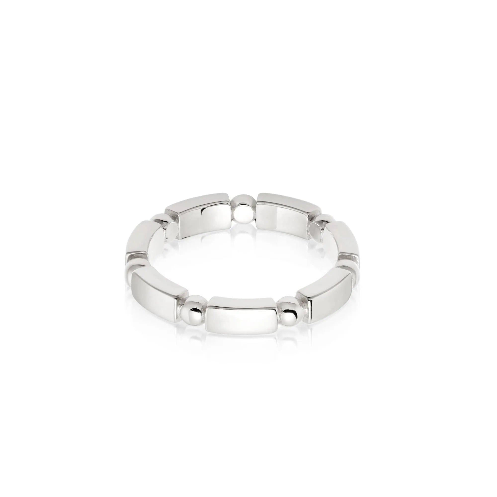 Ball & Bar Chunky Ring Sterling Silver