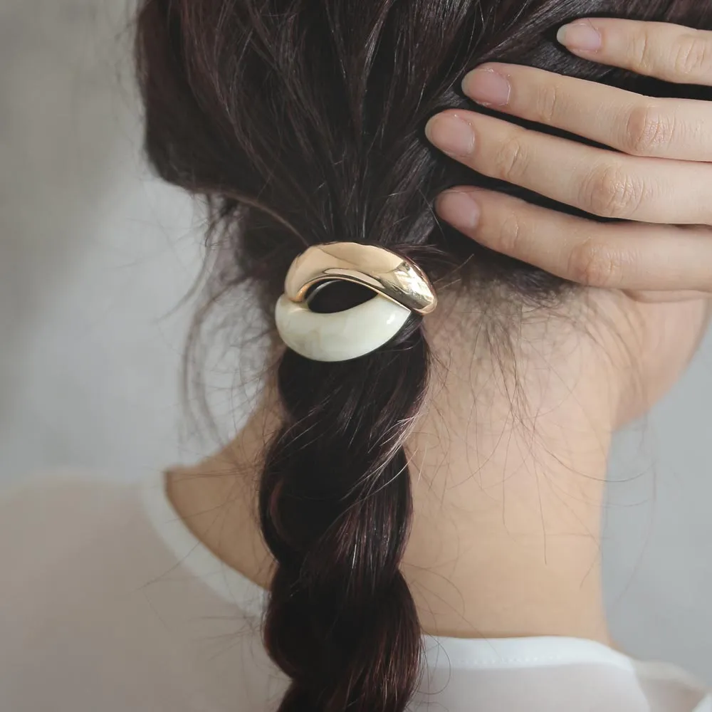 Bicolor Ponytail Cuff