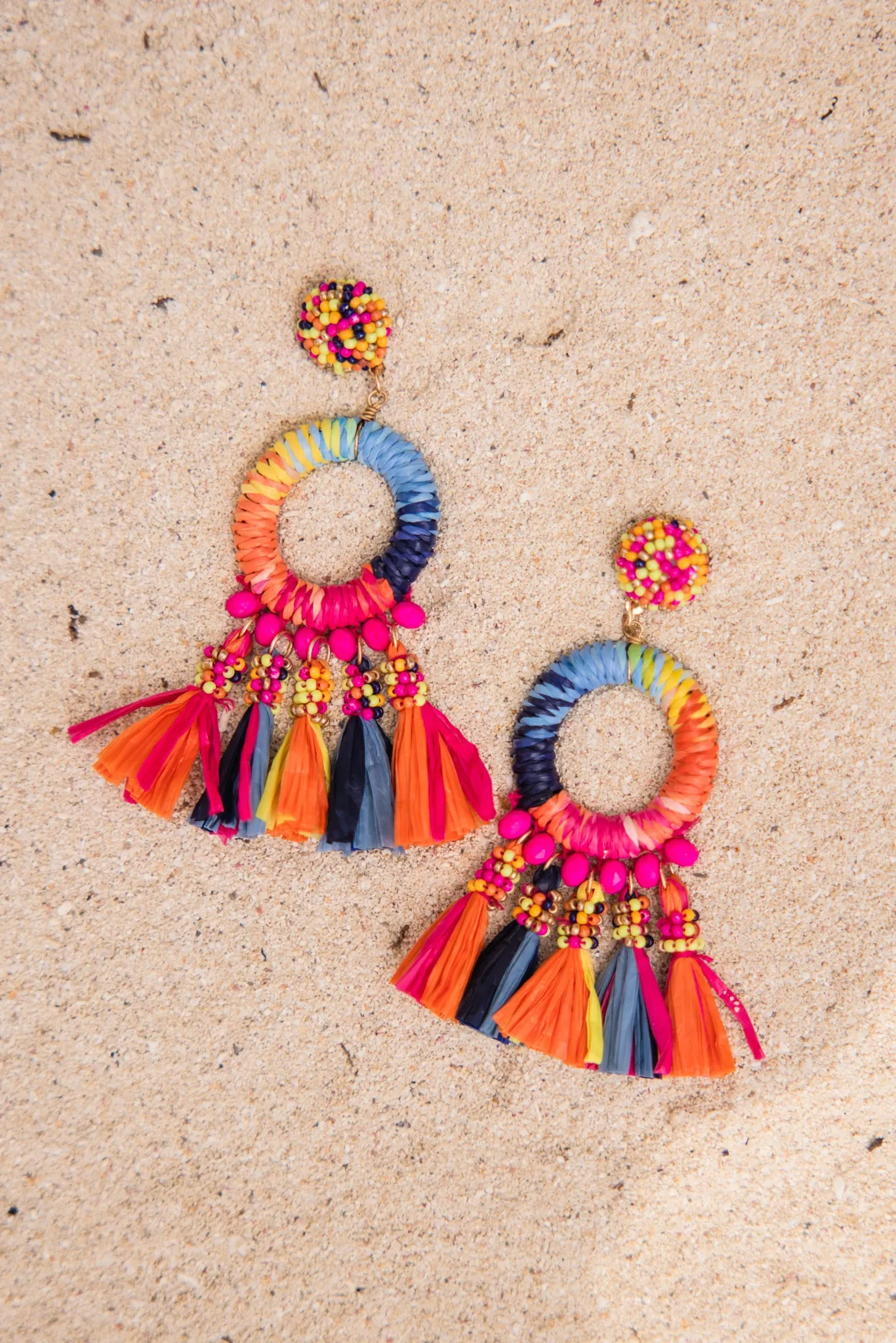 Bold Love Multi-colored Tassel Earrings