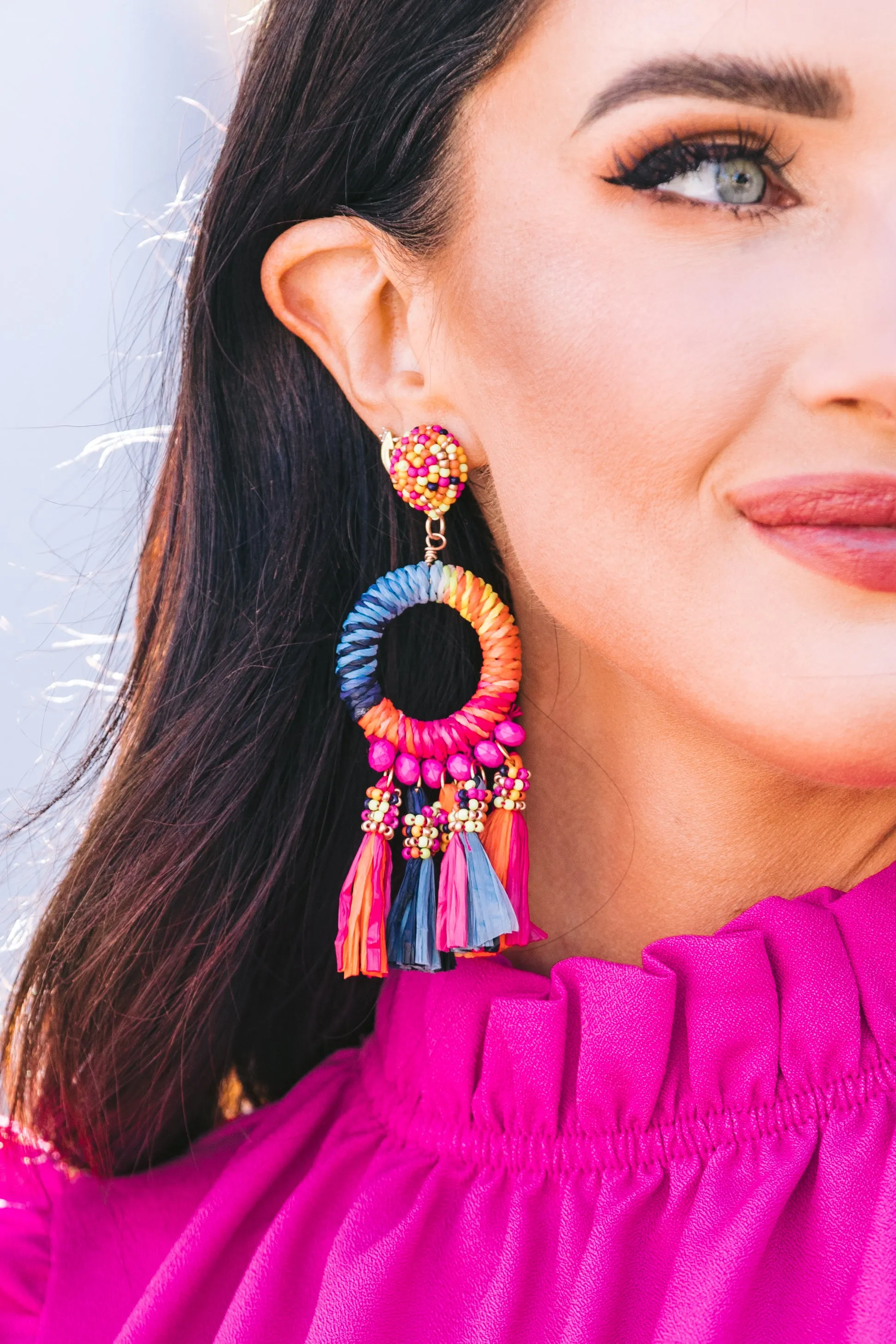 Bold Love Multi-colored Tassel Earrings