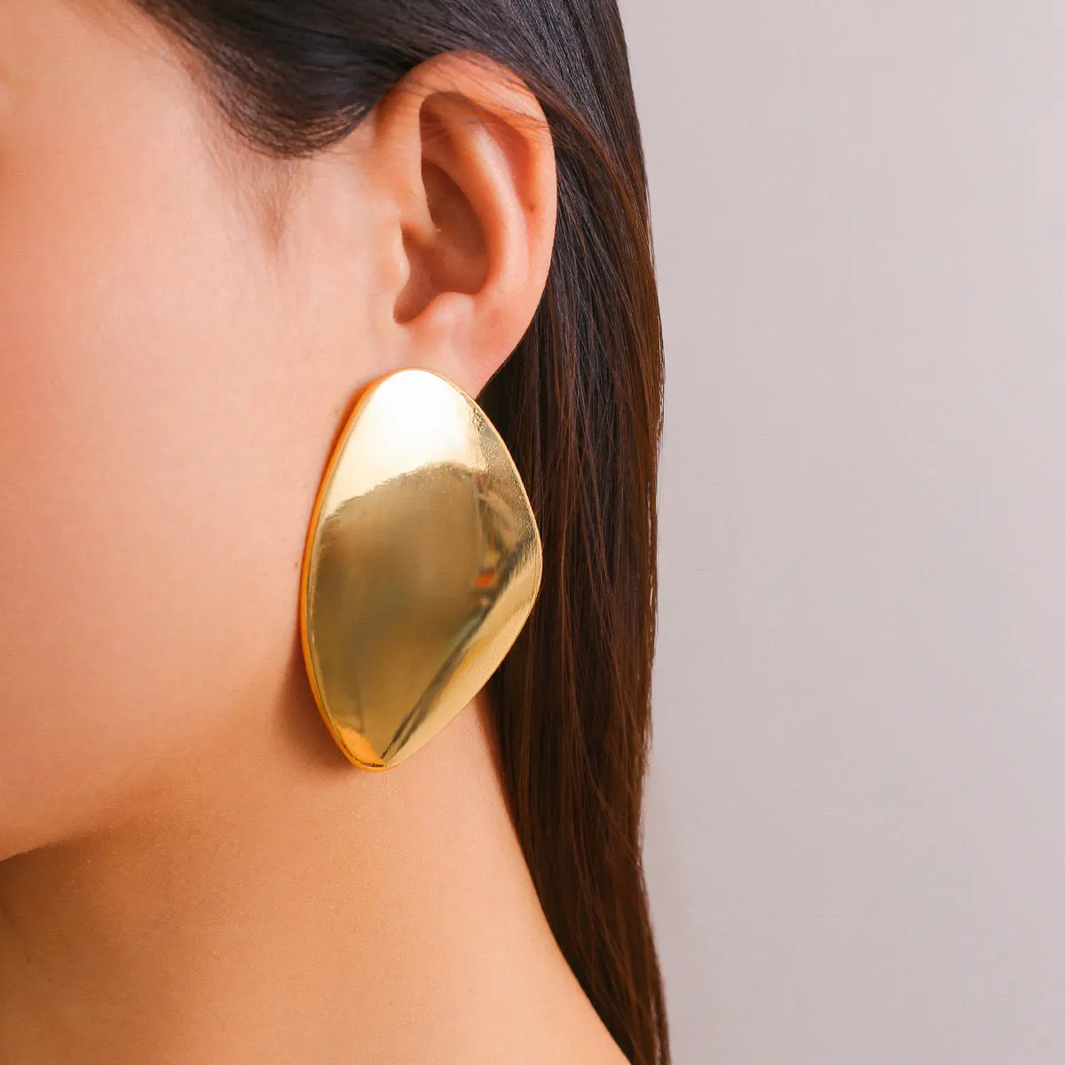 Bold Metal and Glowing Surface Statement Ear Accessories