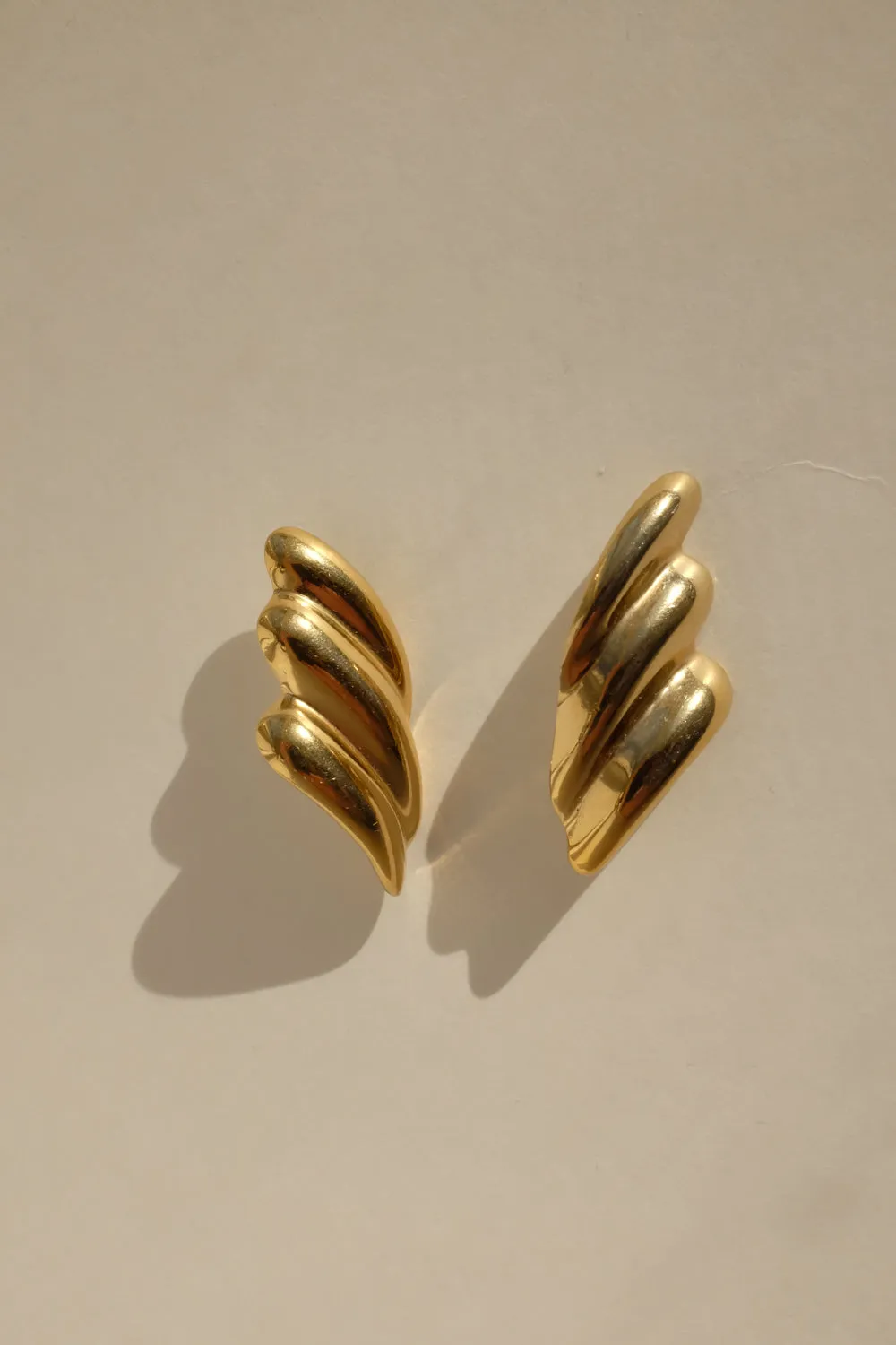 BOLD WAVES VINTAGE EARRINGS