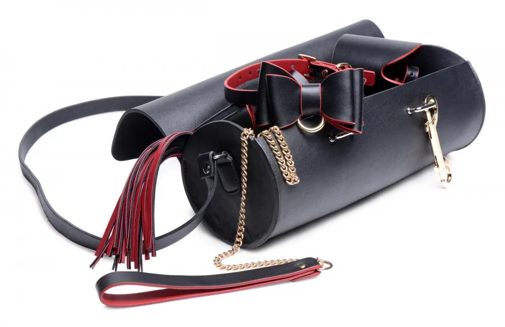 Bondage To Go Black and Red Bow Bondage Set with Carry Case