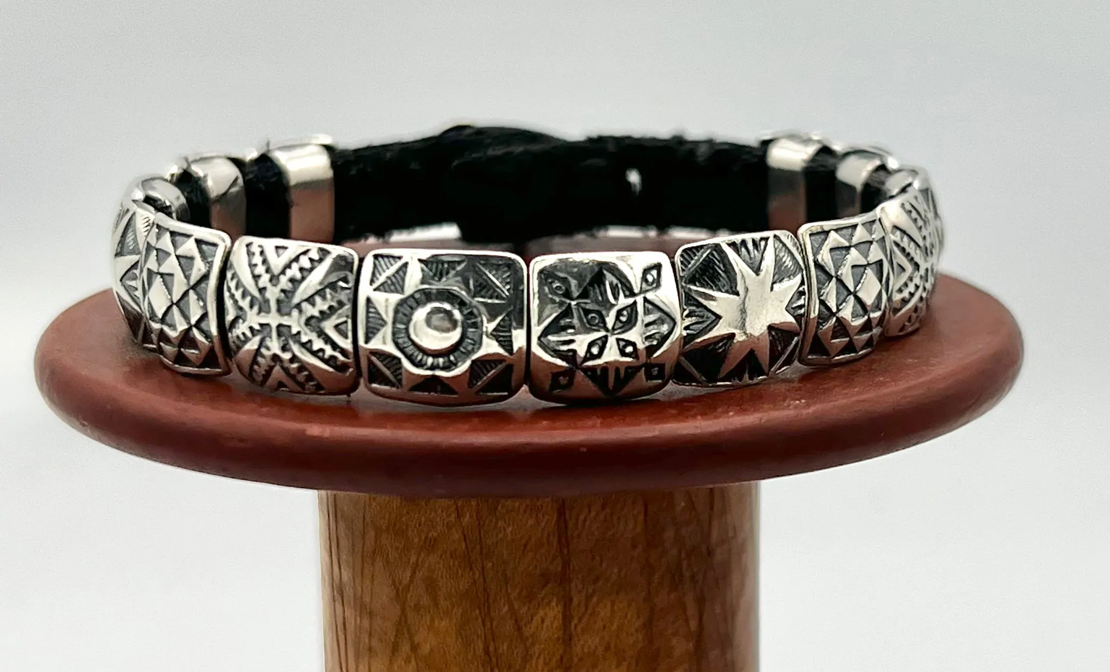 Bracelet- Rich Montano Sterling/Leather