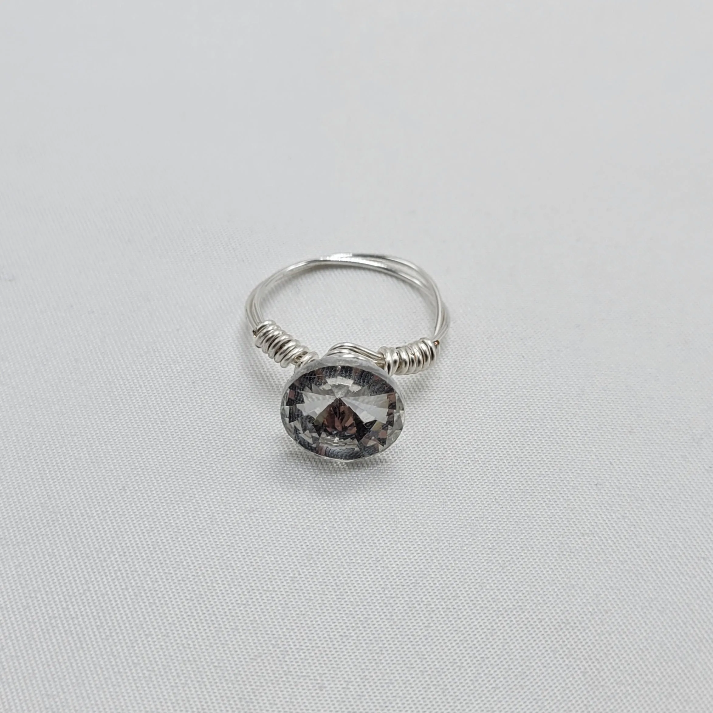 Button Diamond Ring