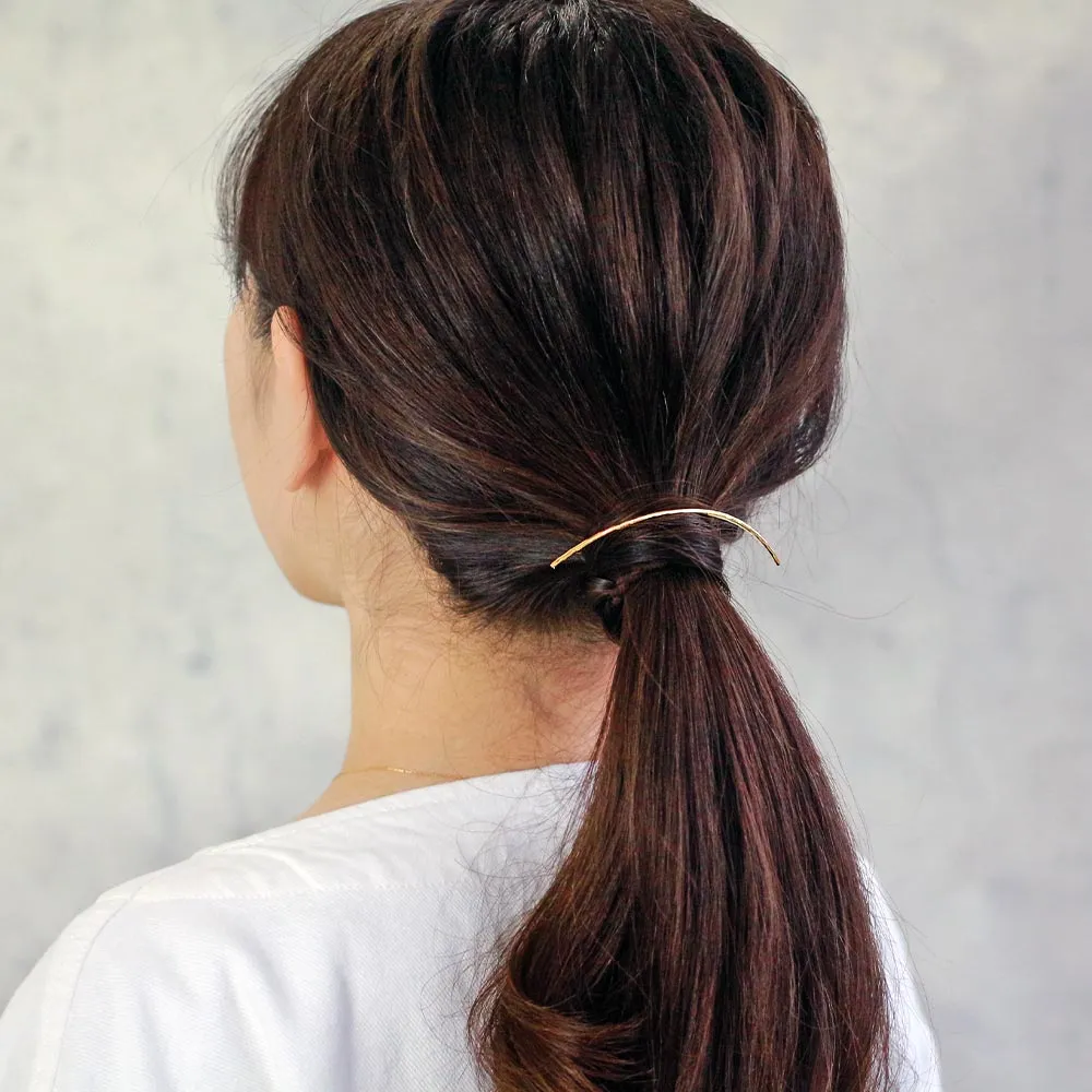 Chic Metalic Line Arch Hair Hook