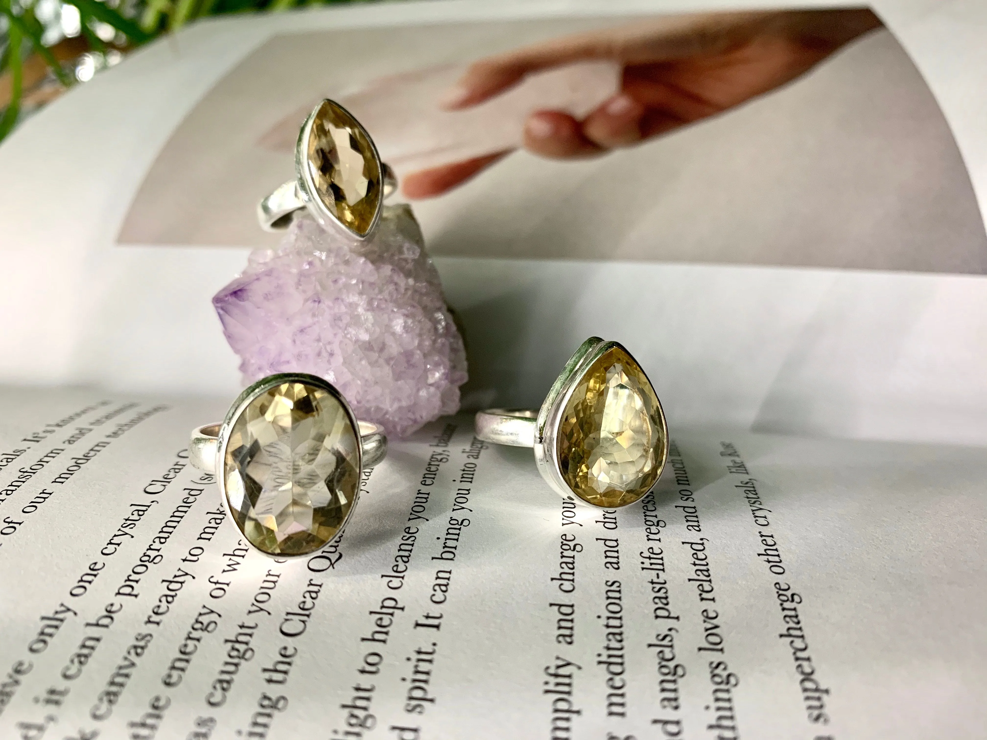 Citrine Ari Ring - Marquise / Oval