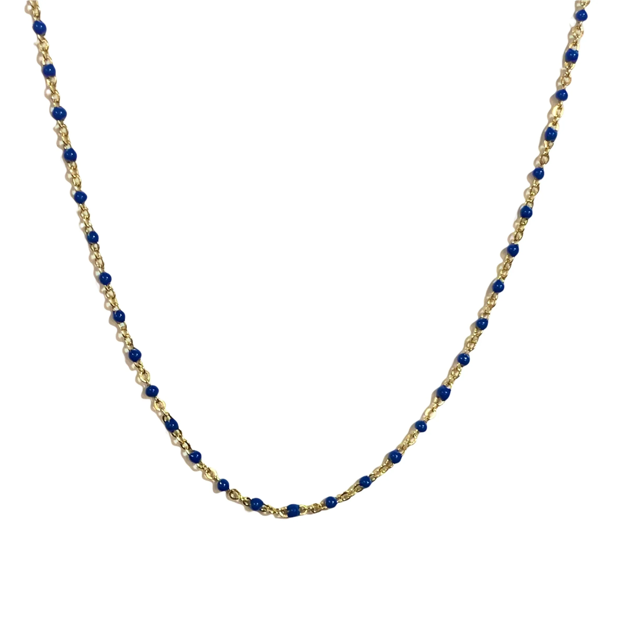 Color Beaded Chain Choker