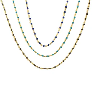 Color Beaded Chain Choker