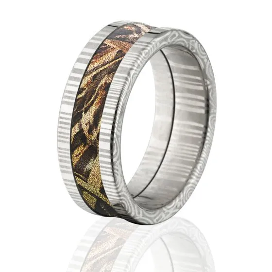 Damascus Max 5 Camo Rings, Men's Max5 Camo Bands