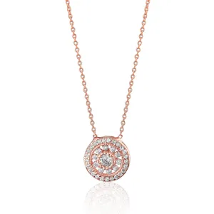 DECO DROP NECKLACE ROSE GOLD