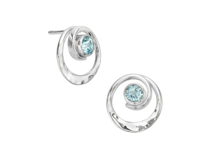 EL Designs "Posy" Blue Topaz Earrings