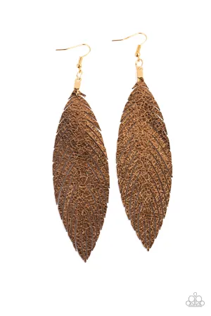 Feather Fantasy Gold-Earrings