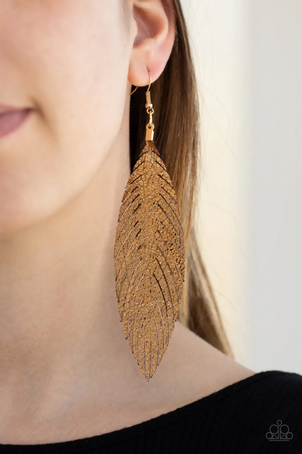 Feather Fantasy Gold-Earrings