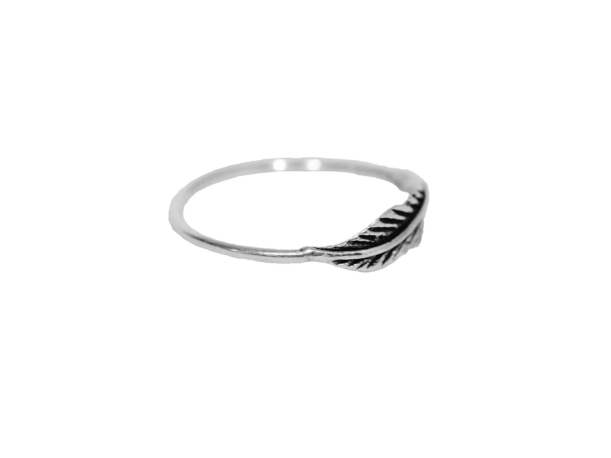 Feather Ring - Sterling Silver