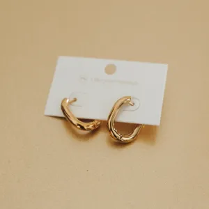 Flirty Fantasy Oval Hoop Earrings - WATERPROOF