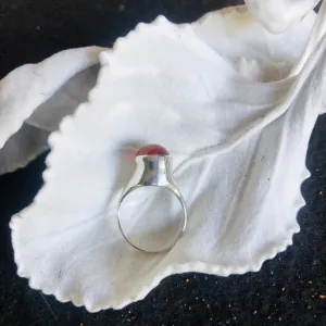 Floating Carnelian Ring