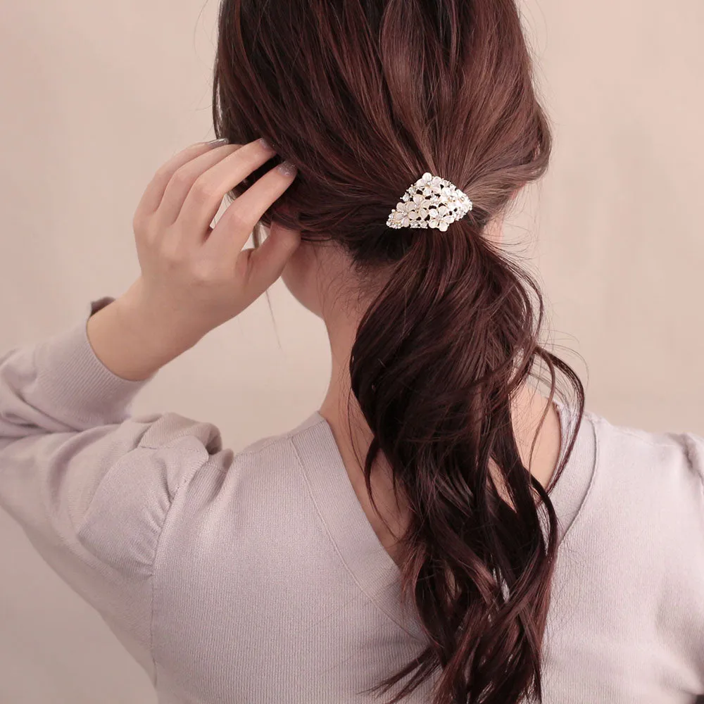 Floral Rhombus Ponytail Cuff