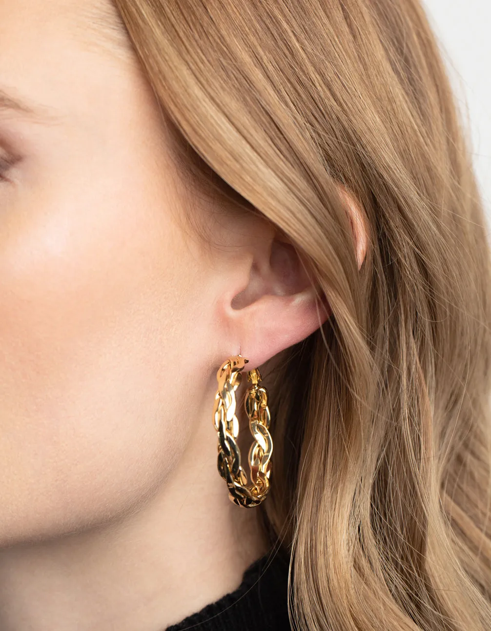 Gold Plated Hoop Earrings