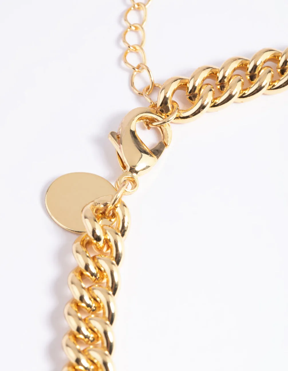 Gold Plated Textured Necklace