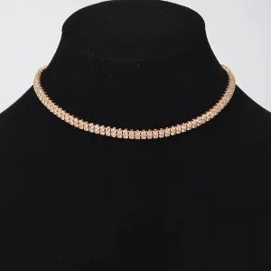 Gold Shiny Choker Necklace