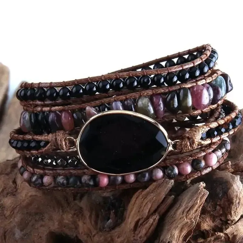 Handmade Natural Stone Bracelets - Semi-Precious Stone Wrap Bracelets