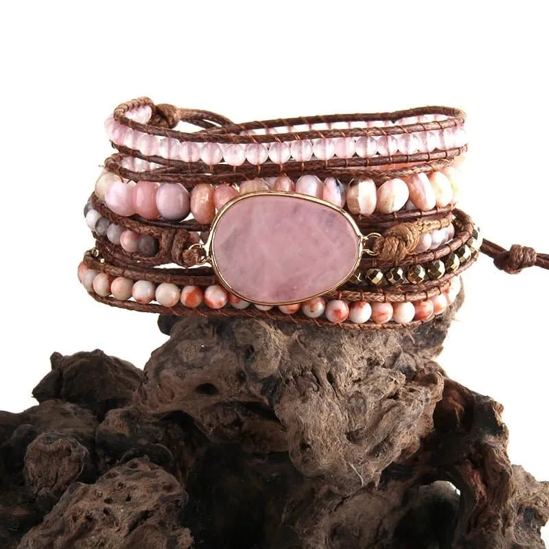 Handmade Natural Stone Bracelets - Semi-Precious Stone Wrap Bracelets