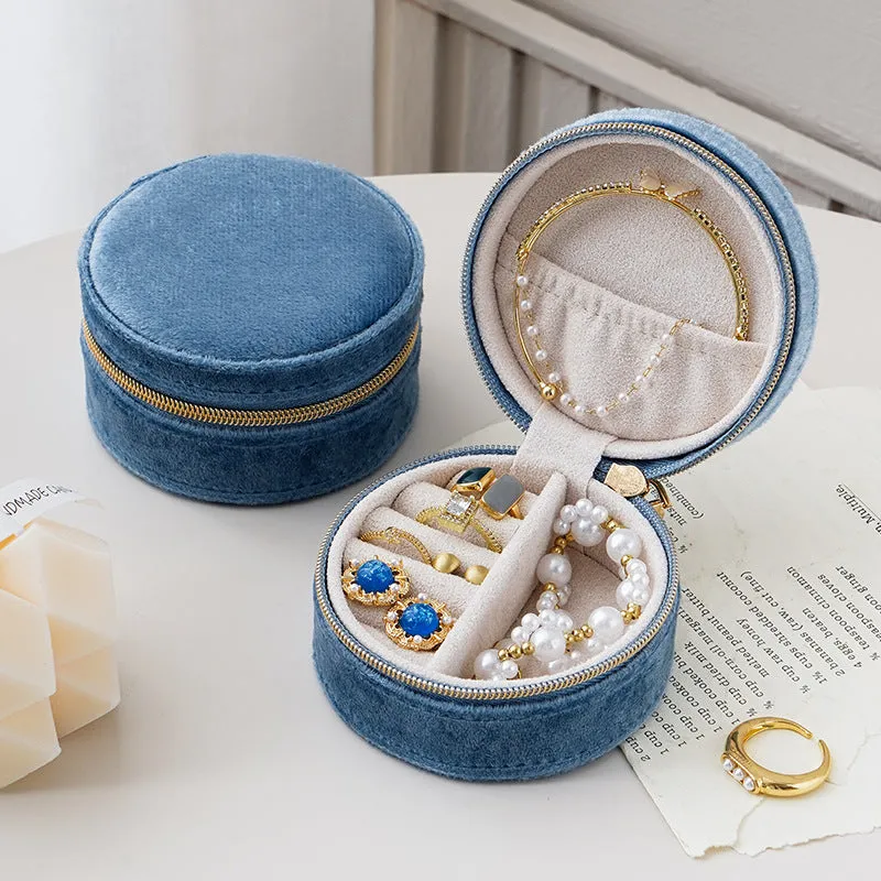 Italian velvet mini jewelry box