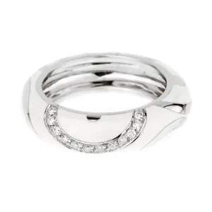 La Nouvelle Bague White Enamel Diamond Ring