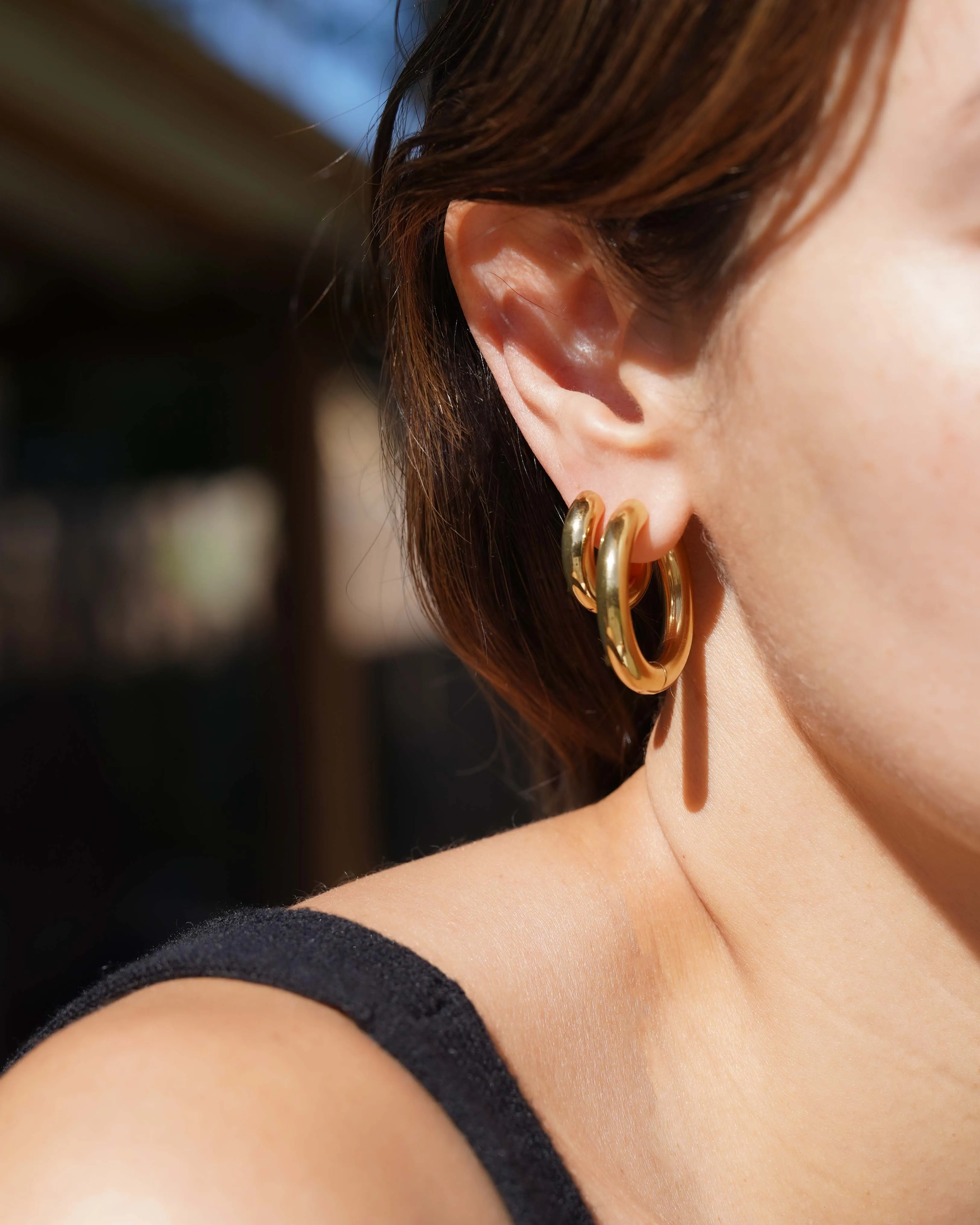 Large Bold Hoop Earrings