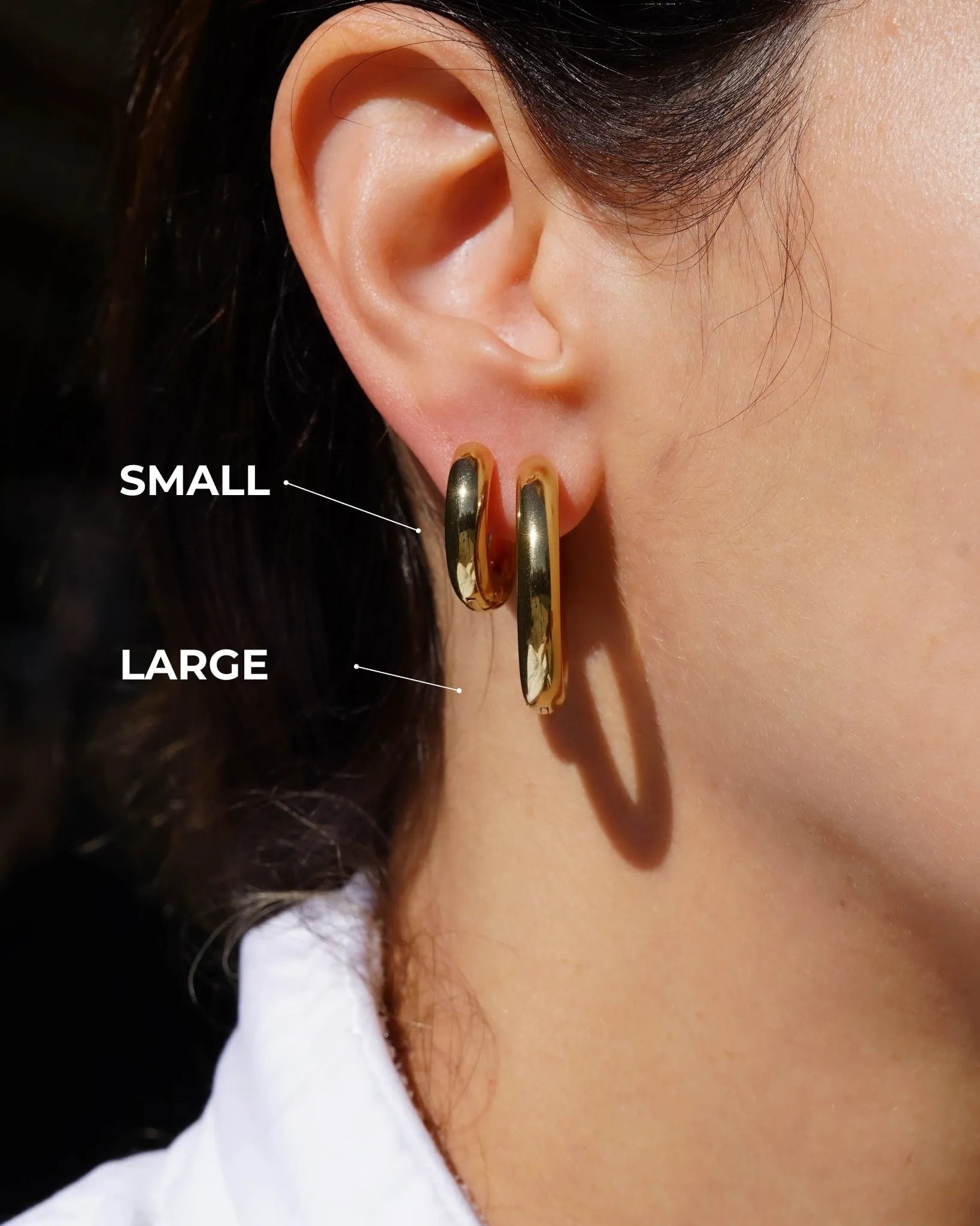 Large Bold Hoop Earrings