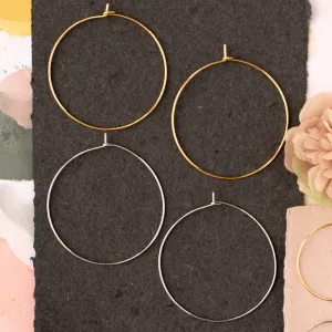 Large Simple Plain Hoop