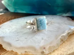 Larimar Akoni Ring - Square (US 7 & 7.5)