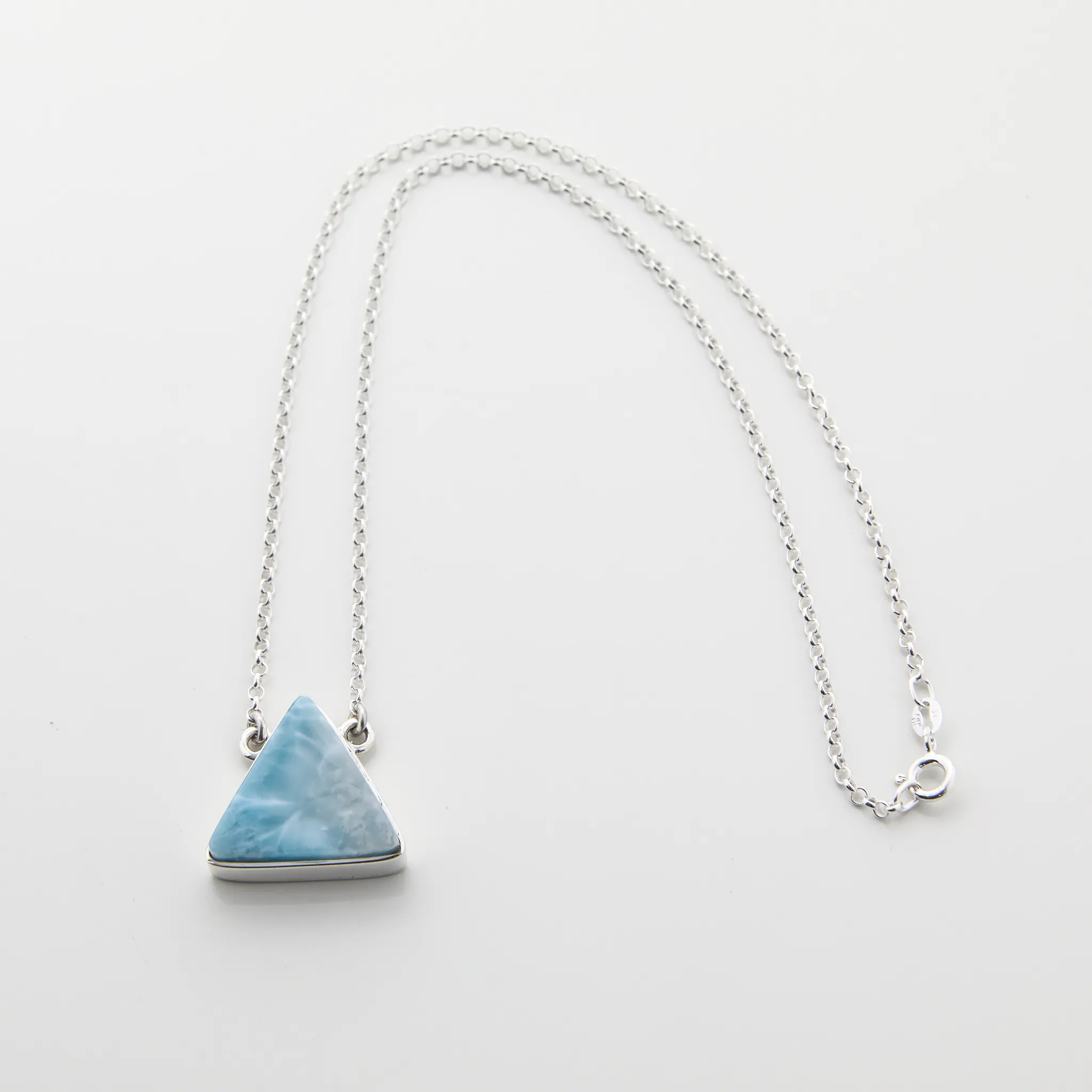 Larimar Triangle Necklace