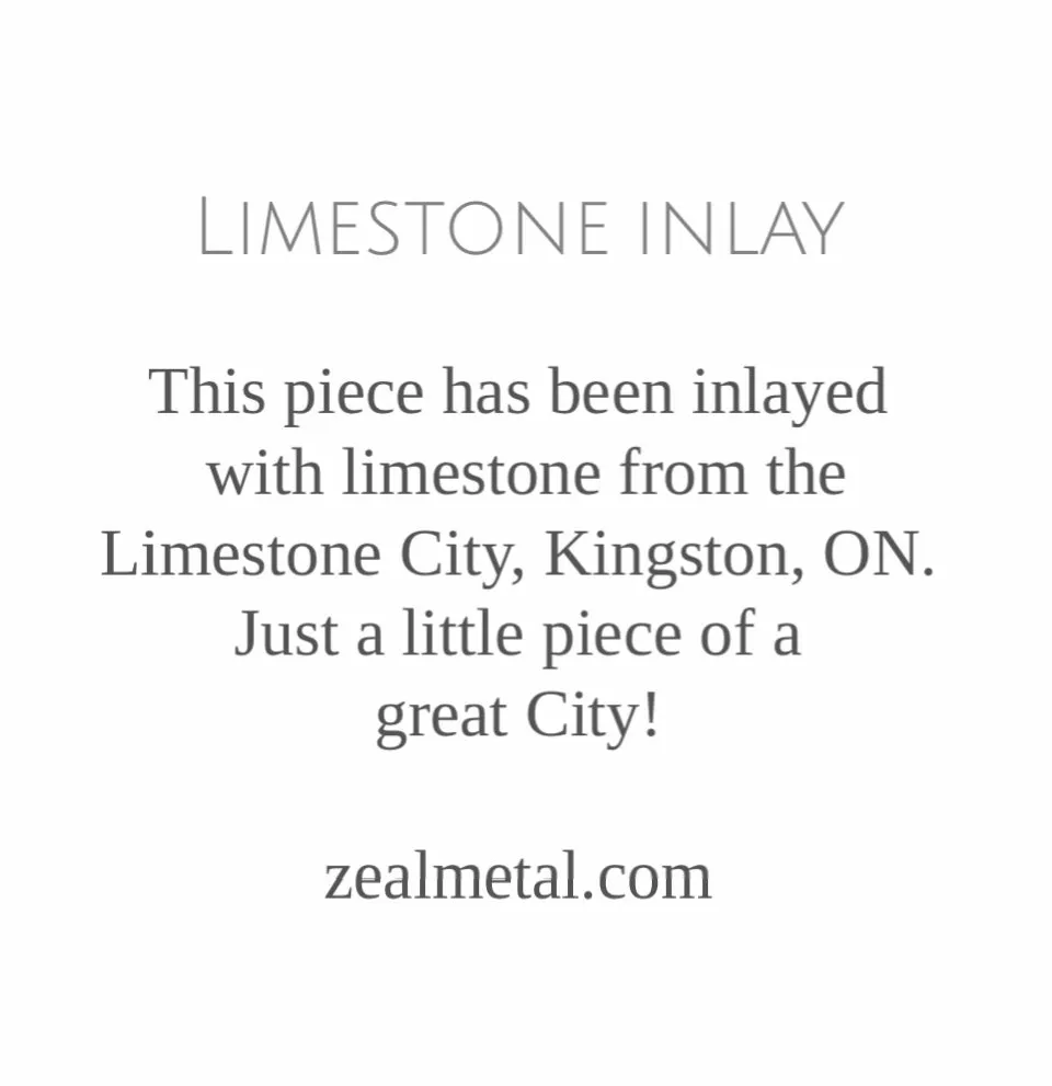 Limestone Inlay sculpture