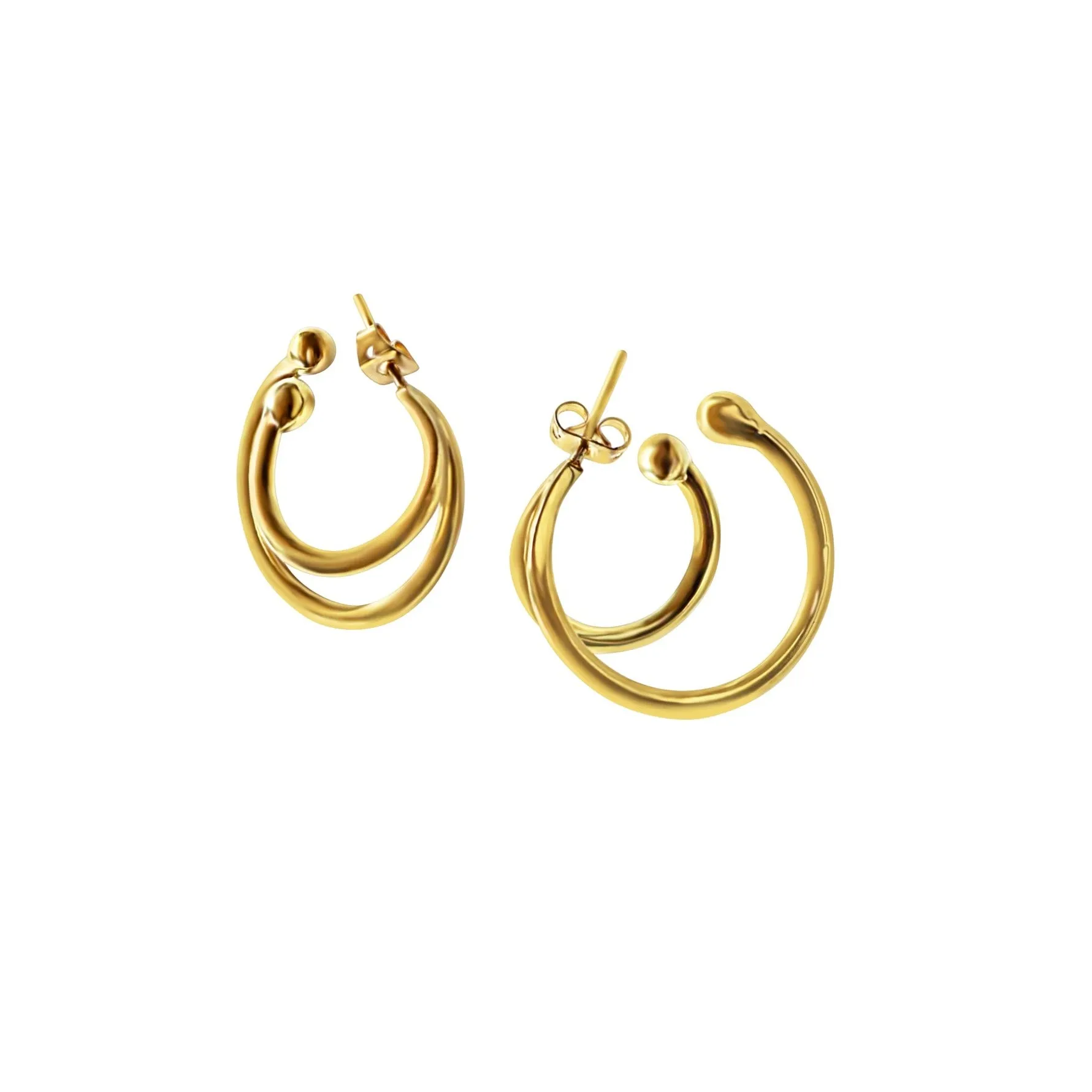 Loka Double Hoop Earrings