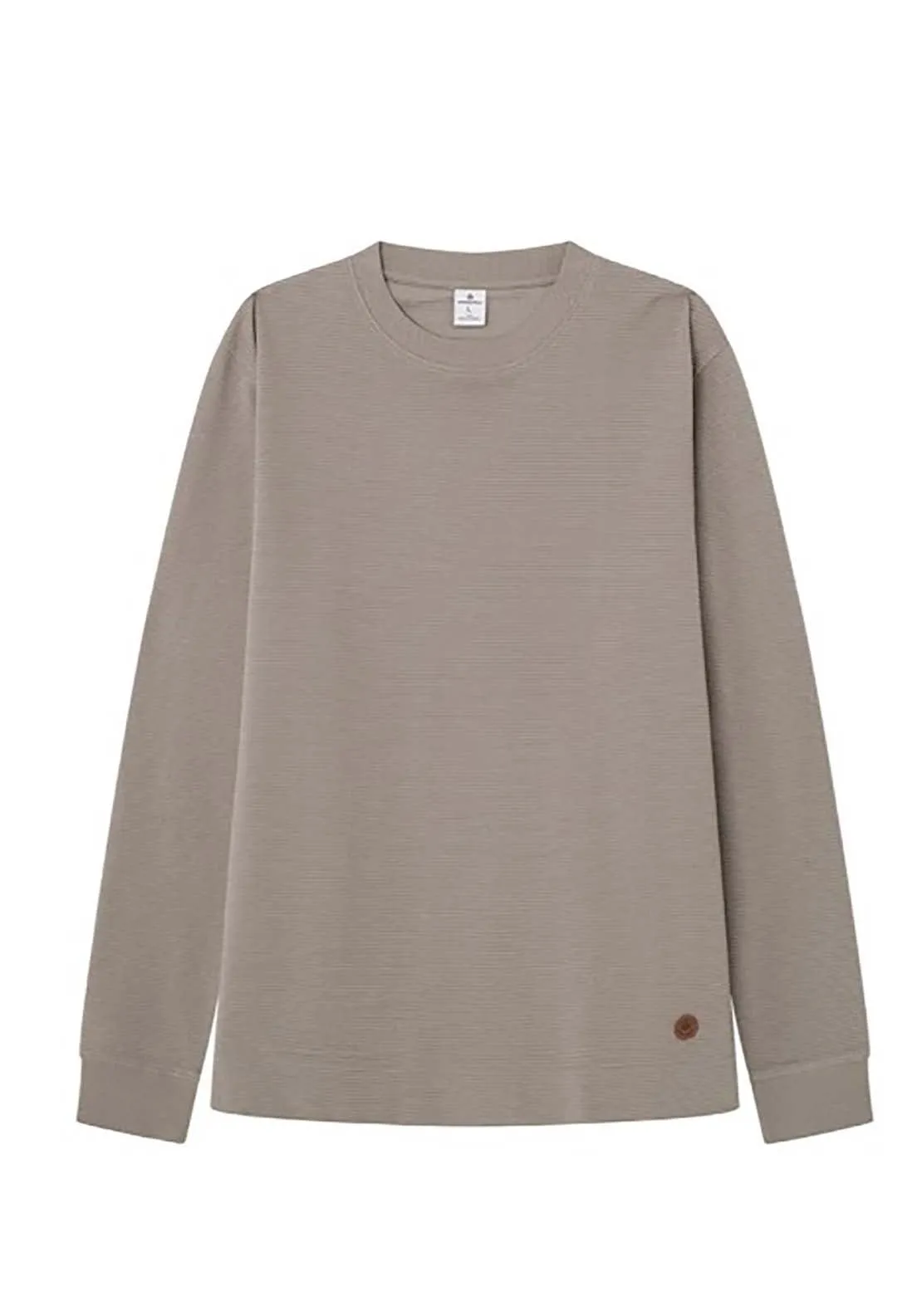 Long Sleeve T-Shirt With Cuffs - Sand