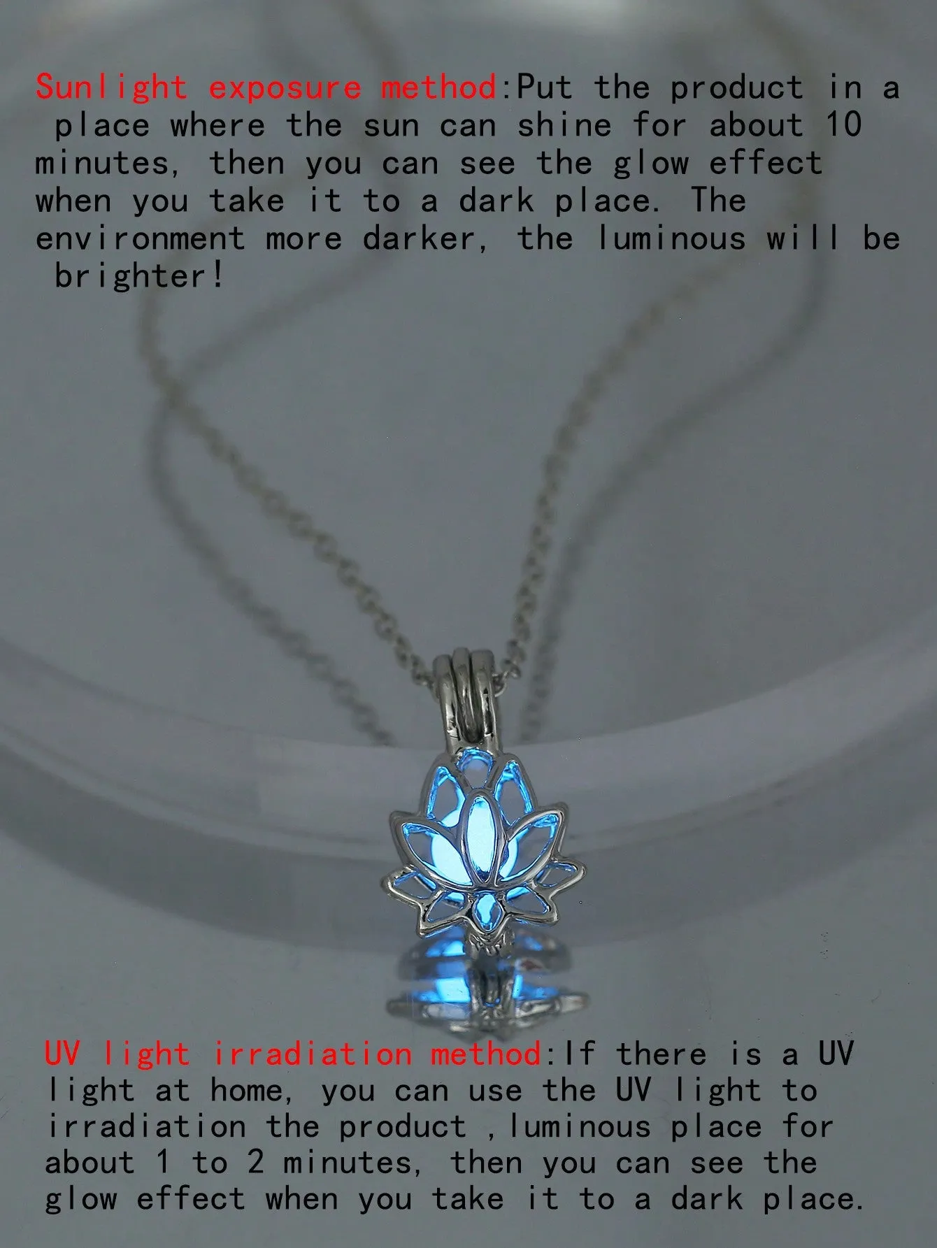 Lotus Charm Luminous Necklace Creative Necklace for Women Fashion Jewelry