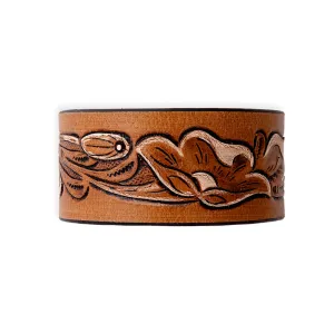 Lyric Ridge Leather Cuff Bracelet