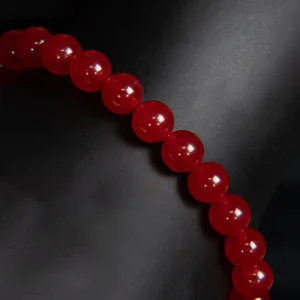 Maccus Beaded Red Agate Bracelet