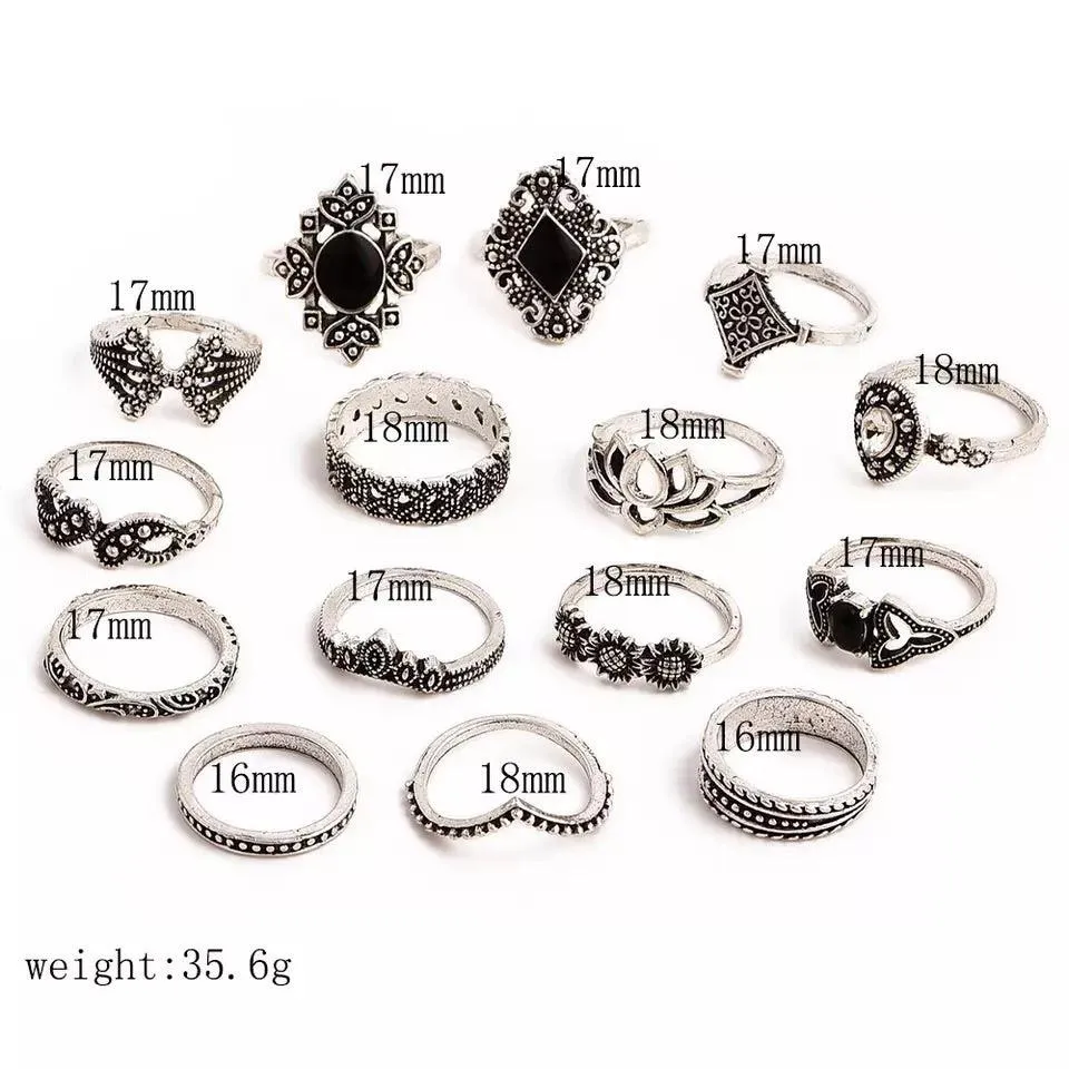 Malefi 15 Piece Ring Set - LAST CHANCE / FINAL SALE