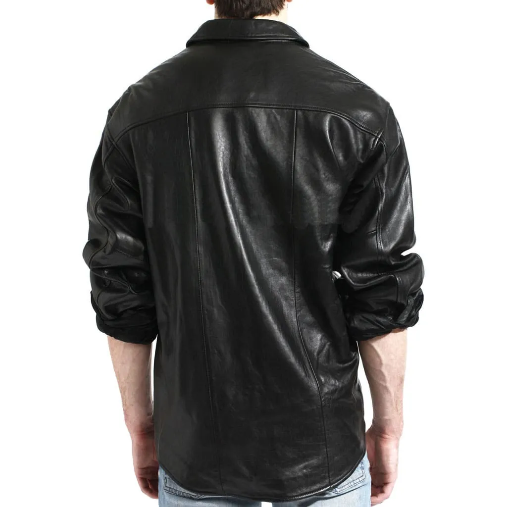 Men's Stylish Leather Shirt