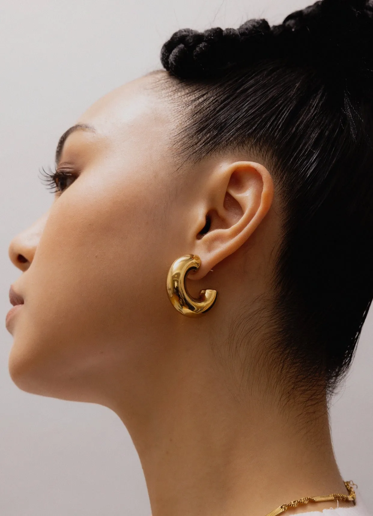 Midi Bold 18k Gold Plated Earrings