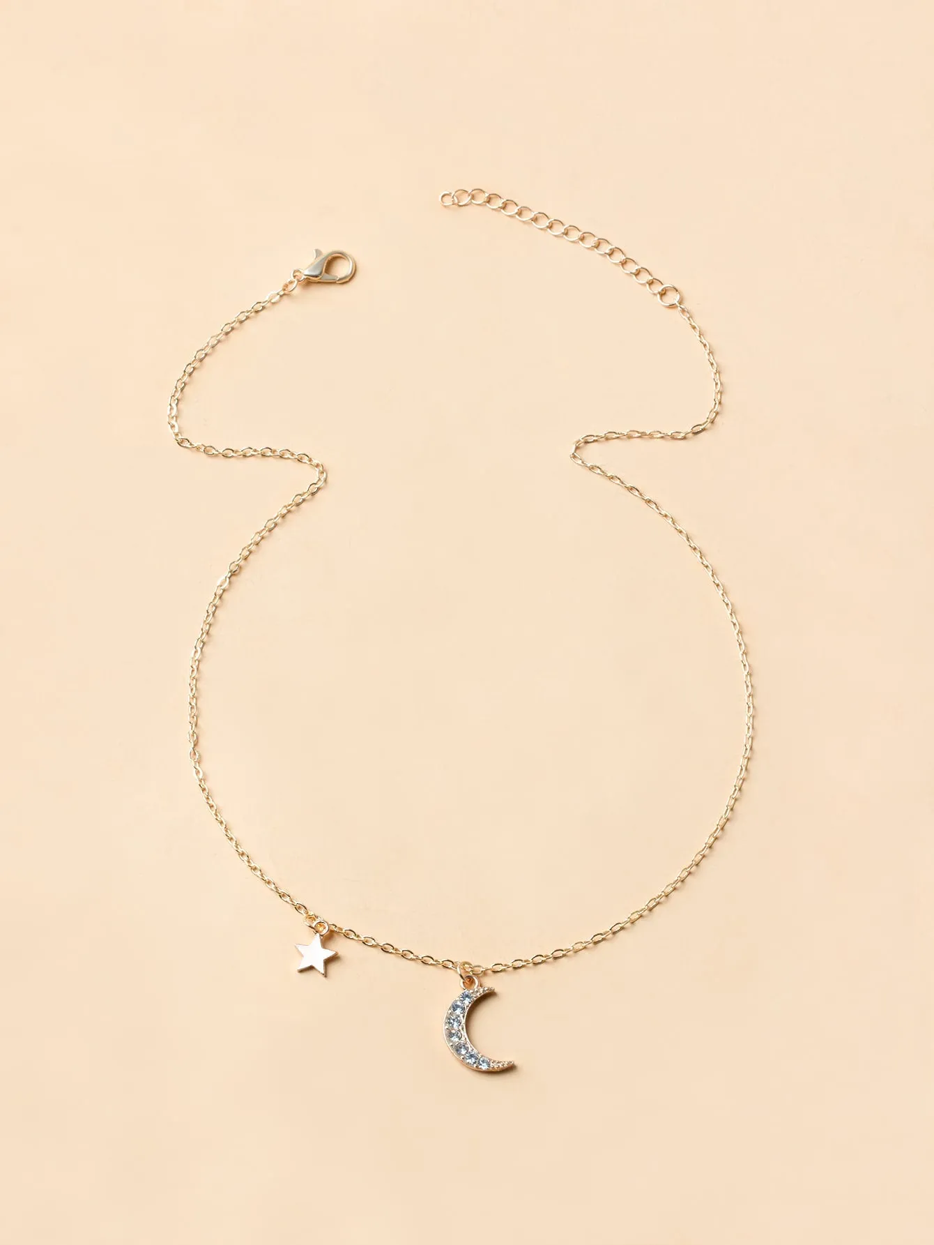 Moon & Star Charm Necklace Jewelry for Women Gift for Her Necklace Accessories