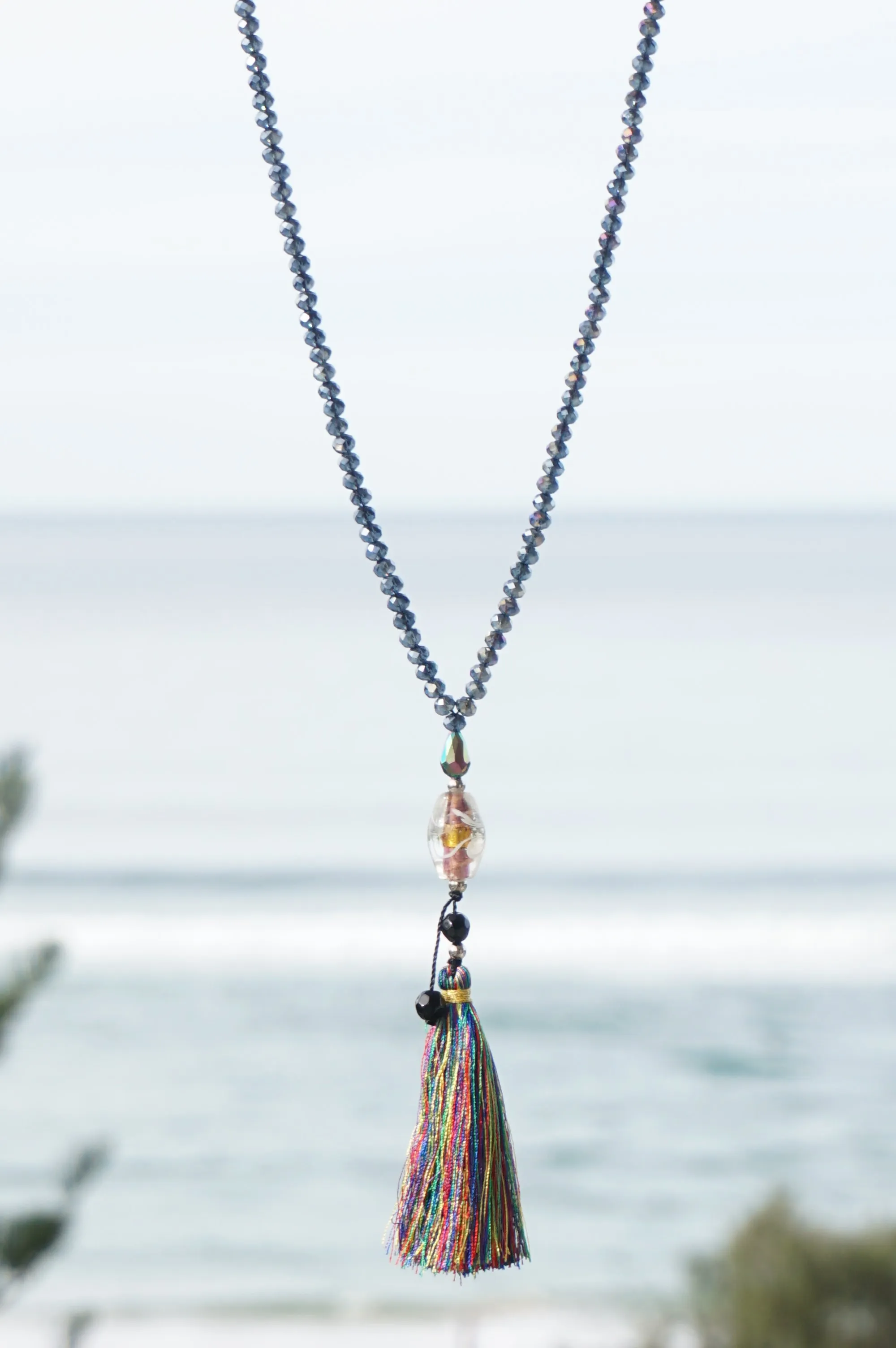 Multi-Coloured Tassel Necklace