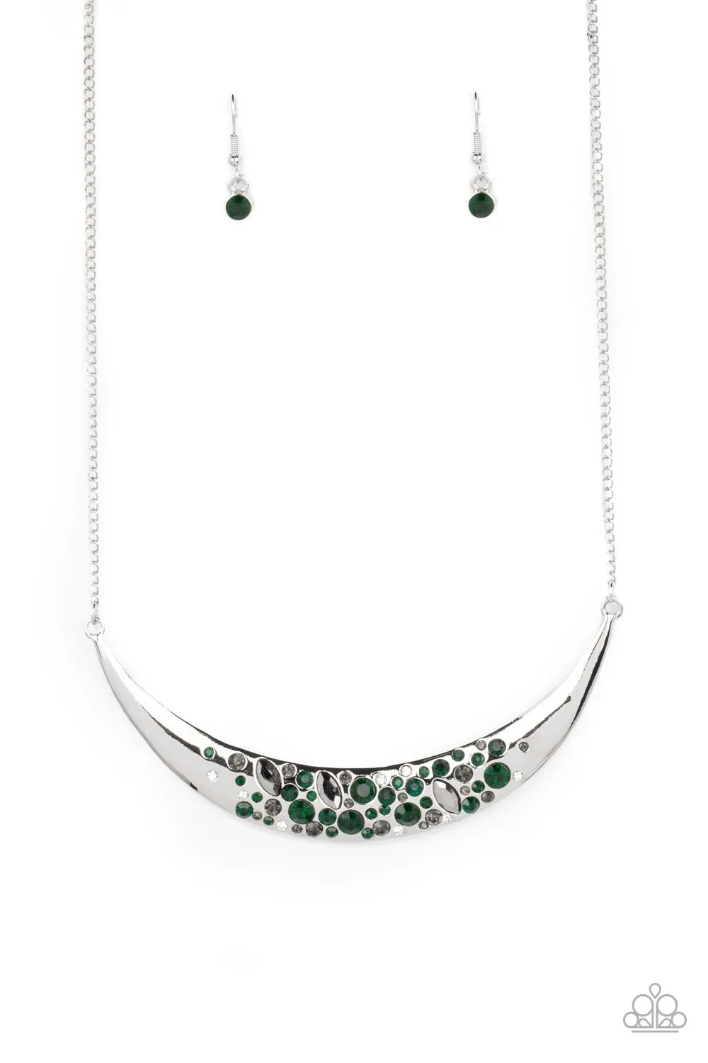 Necklaces Bejeweled Baroness - Green N2379